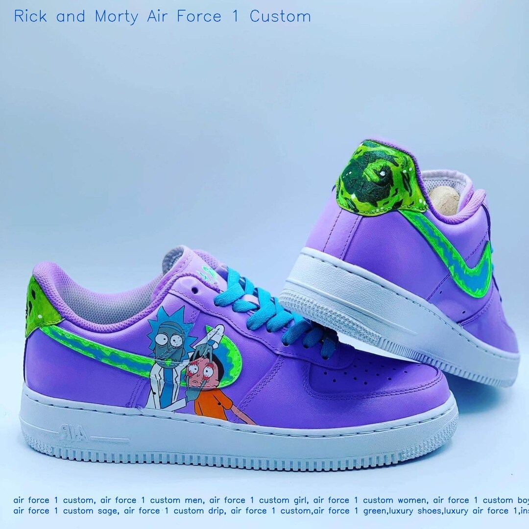 Rick and Morty Air Force 1 Custom Perfect Gift Air Force - Etsy