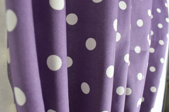 Polka Dot Curtains Bedroom Curtains Living Room Curtains Etsy