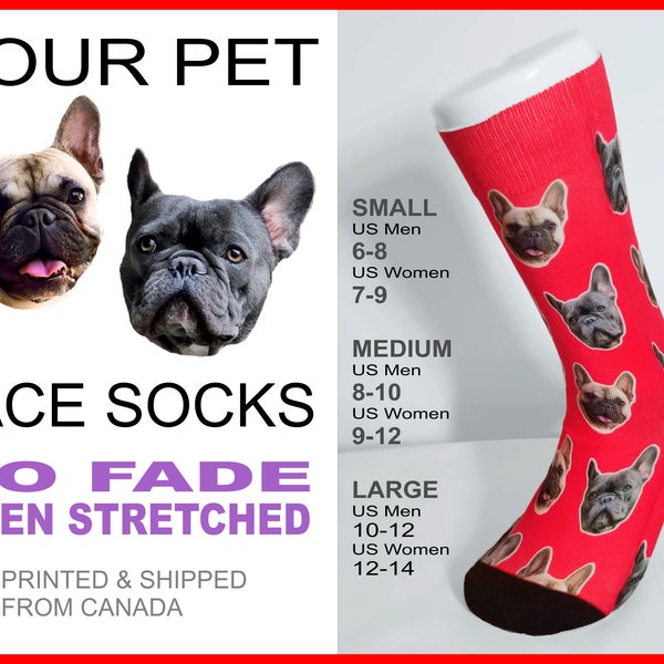 Chaussettes personnalisées / Chaussettes personnalisées pour animaux de compagnie / Chaussettes photo personnalisées/ Chaussettes photo/ Chaussettes chat personnalisées/ Chaussettes chien personnalisées