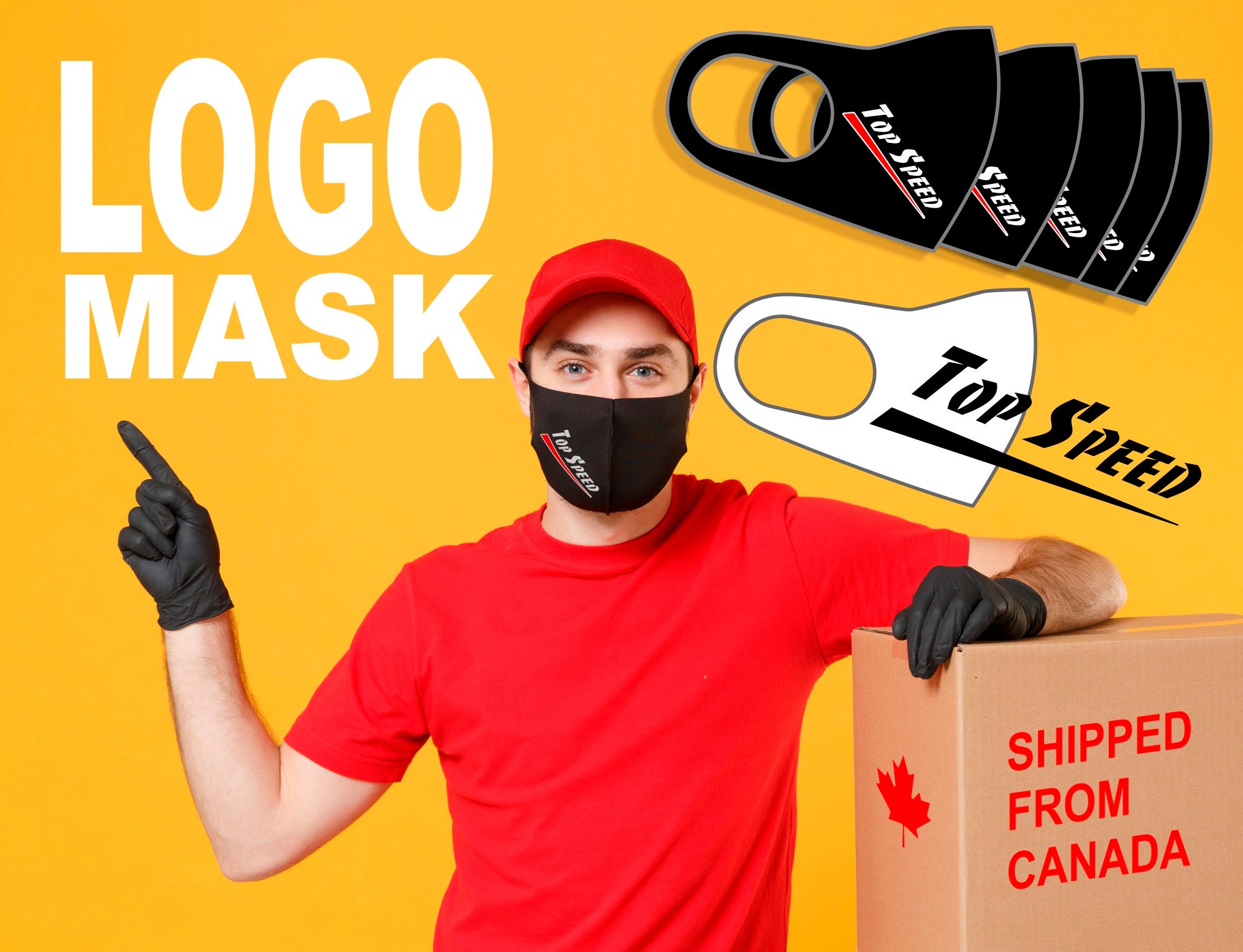 20 Company Logo masks / Custom face masks print your Etsy