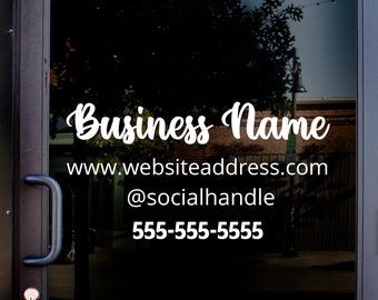Custom Door Decals Vinyl Stickers Multiple Sizes Name Salon and Spa Grand Opening Blue Business Coming Soon Outdoor Luggage & Bumper Stickers for Cars Blue 69X46Inches Set of 2