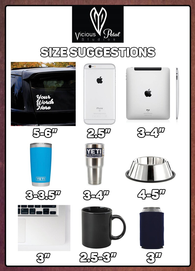 Large Vinyl Decals Decals for Your Business Custom Car Etsy