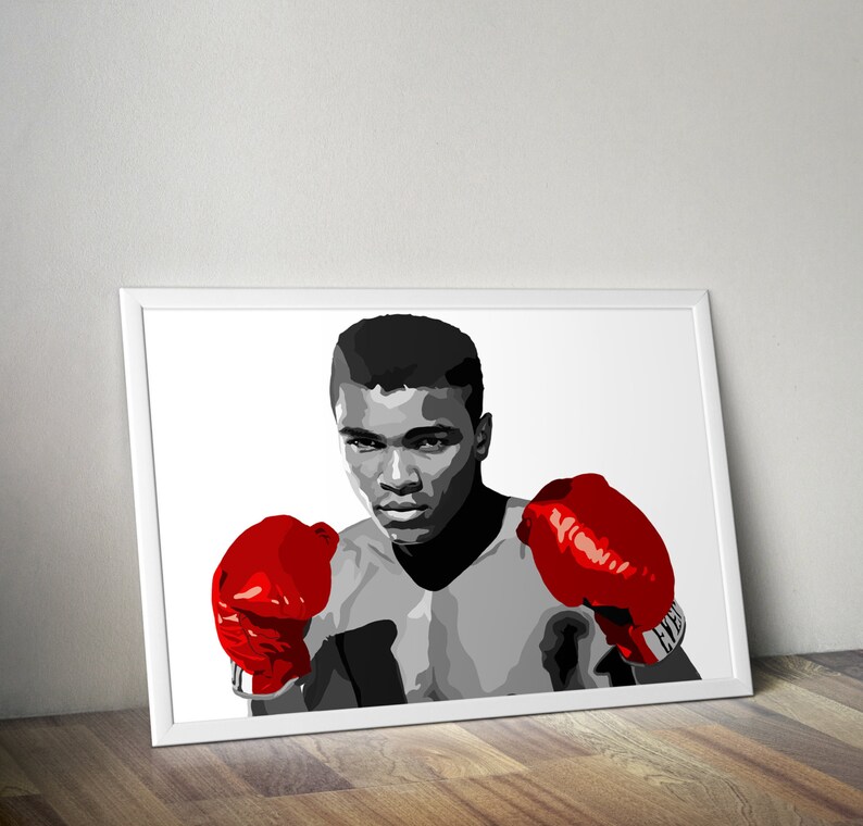 Vintage Muhammad Ali Ken Norton Boxing Poster A3 Print