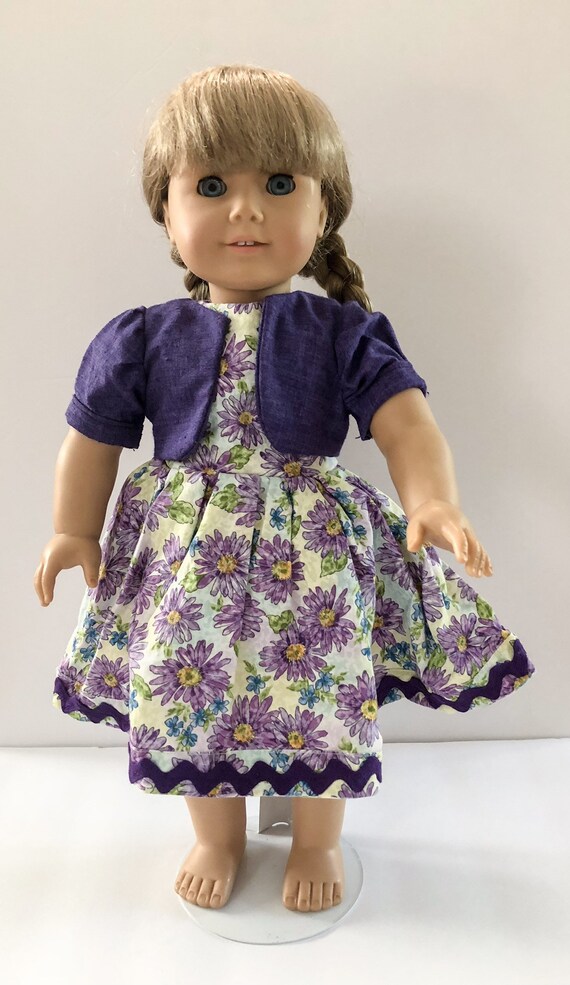 American Girl Dress with Purple Flower