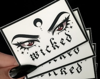 Sailor Moon Wicked Lady Eyes Matte & Clear Vinyl Stickers