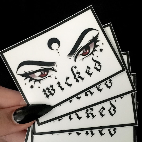 Sailor Moon Wicked Lady Eyes Matte & Clear Vinyl Stickers