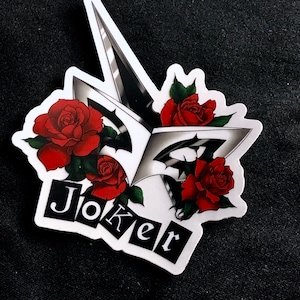 Joker Persona 5 Inspired | Clear Vinyl Sticker