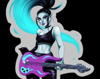 Ember McLain DP Y2K Cartoon Clear Vinyl Cartoon Sticker