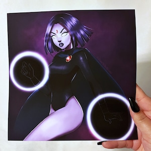 Stampa artistica opaca Raven Teen Titans 8x8
