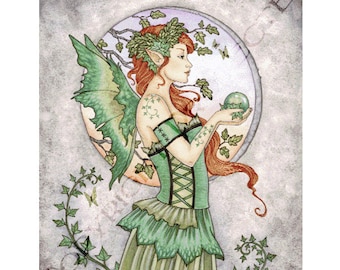Eiche und Efeu Kreuzstichmuster Download Art von Amy Brown