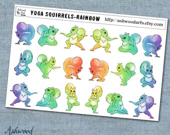 Yoga-Ziele und Trackers Planer Stickers Ashwood Arts