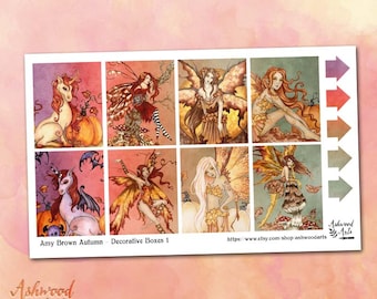 Amy Braun Herbst Stickers Planner Weekly Kit Erin Condren Ashwood Arts
