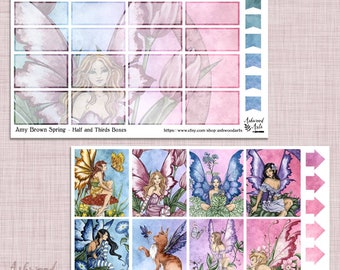 Amy Brown Springtime Stickers Planner Weekly Kit Erin Condren Ashwood Arts