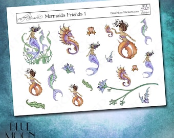 Amy Brown Mermaid Friends Aufkleber