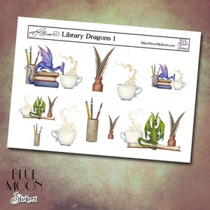 Amy Brown Library Dragons Stickers image 1