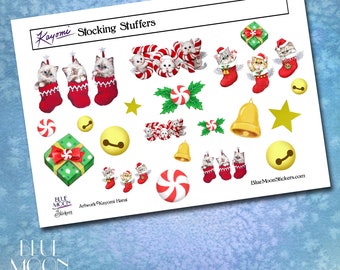 Stocking Stuffers Kitty Aufkleber von Kayomi Harai