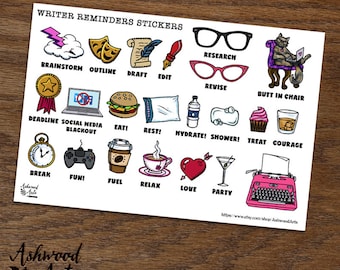 Schriftsteller erinnert Stickers Ashwood Arts