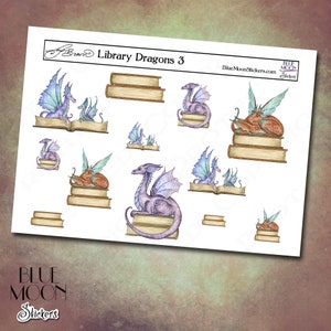 Amy Brown Library Dragons Stickers image 3