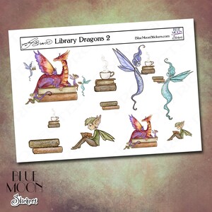 Amy Brown Library Dragons Stickers image 2