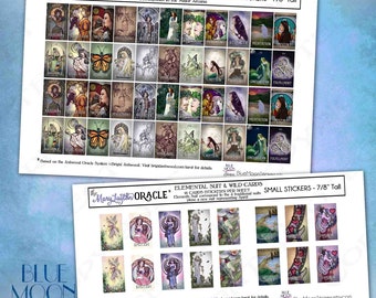 Small Oracle Card Planner Stickers -  Tarot Pagan Wiccan - Mary Layton Oracle