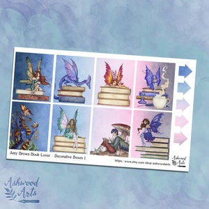 Amy Brown Book Lover Stickers Planner Kit settimanale Erin Condren Ashwood Arts