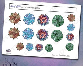 Mary Layton saisonale Mandala Meditation Kunst Aufkleber