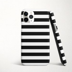 Black and White Stripes iPhone Case for iPhone 11 Pro Max Cover Apple iPhone 12 Pro 11 XR X XS Max 8 Plus 7 Plus Se 2 12 Mini 6S 6 Cute Gift