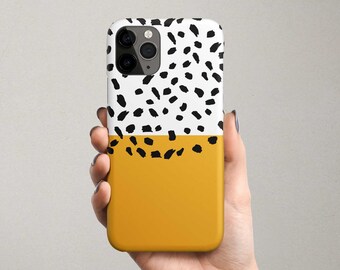 Mustard Polka Dots Google Pixel Phone Case Pixel 4 4A 5G 5 3A Case Pixel 3 Case Pixel 2 Case 4XL 3XL 3AXL 2XL XL Yellow Abstract Spots