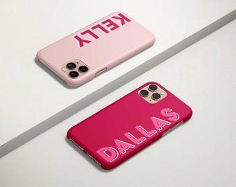 Funda magnética con nombre personalizado para Samsung Galaxy S26, S25, S24 FE, S23 Plus, Ultra, S22, S21 y S20. Regalo personalizado.