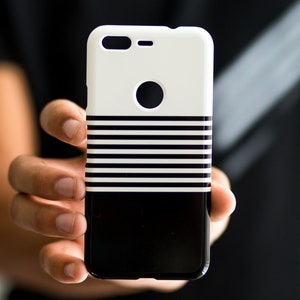 Black and White Striped iPhone 12 Pro Max Phone Case Minimalist iPhone 11 Pro Case Stripes iPhone 12 Mini Case XR XS 8 Plus 7 SE 2020 Apple image 2