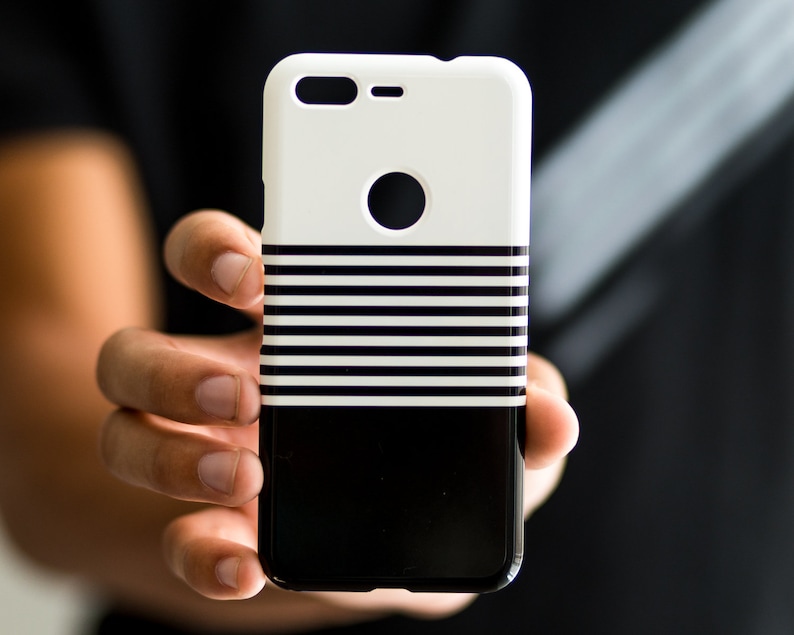 Black and White Striped iPhone 12 Pro Max Phone Case Minimalist iPhone 11 Pro Case Stripes iPhone 12 Mini Case XR XS 8 Plus 7 SE 2020 Apple image 2
