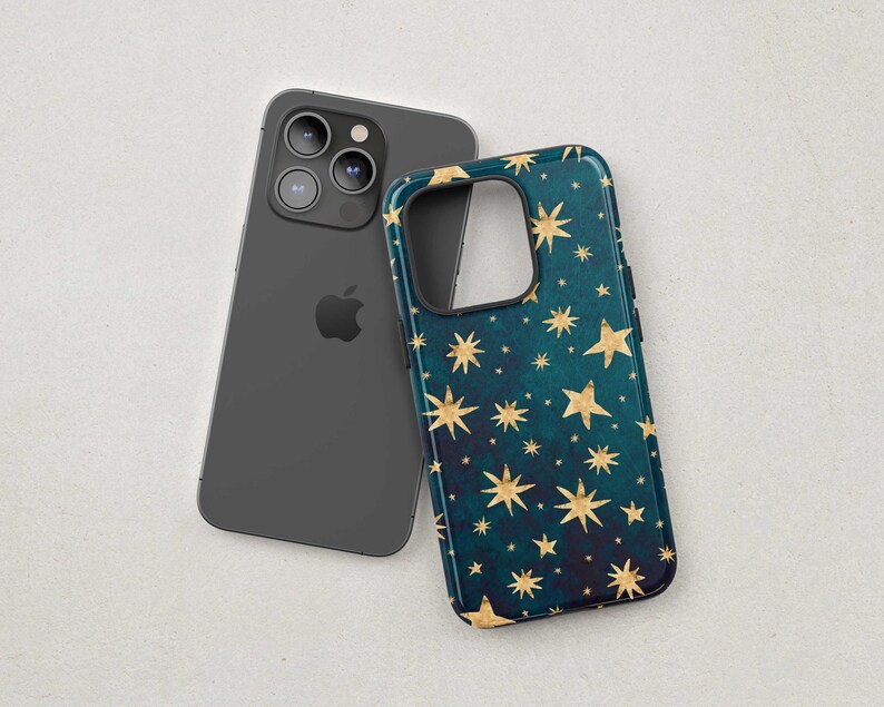 a phone case with a star pattern on it
