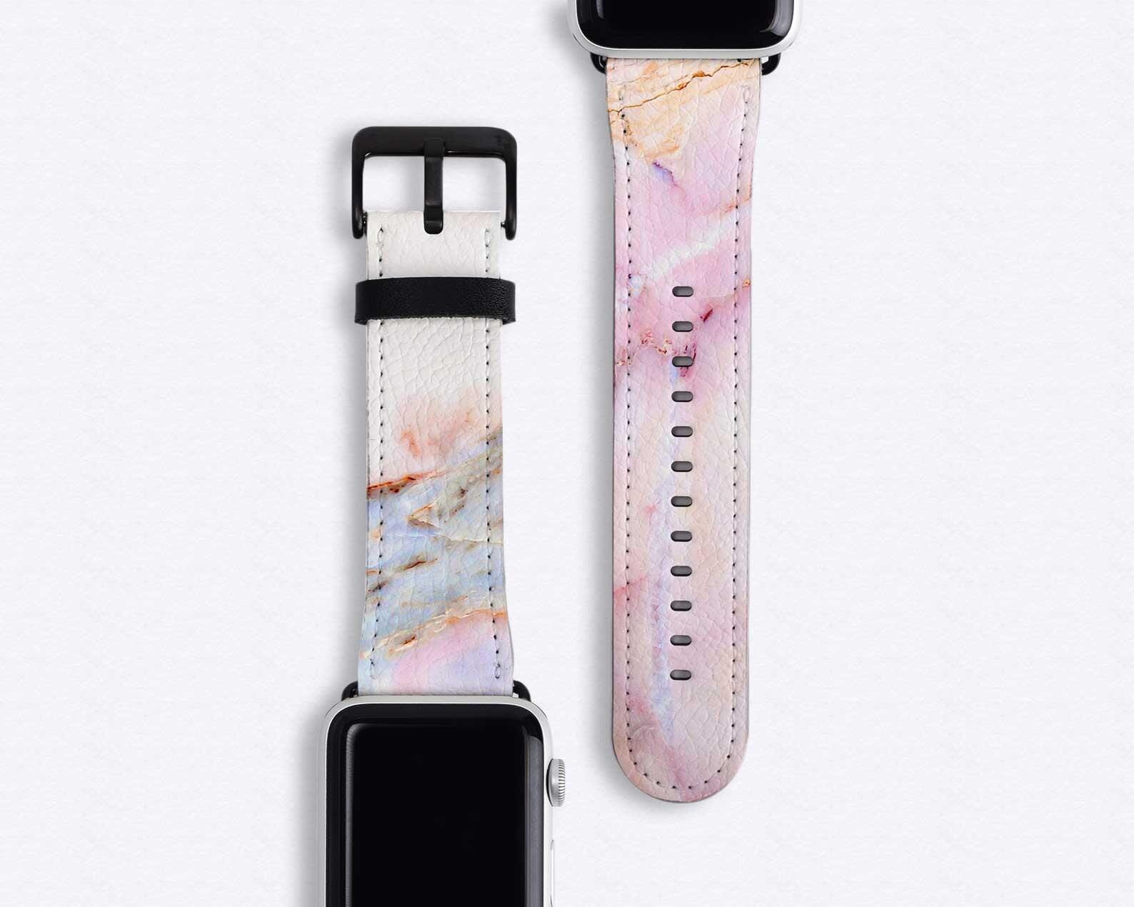 Mens Marble Watch Leather Strap - Etsy display picture 1