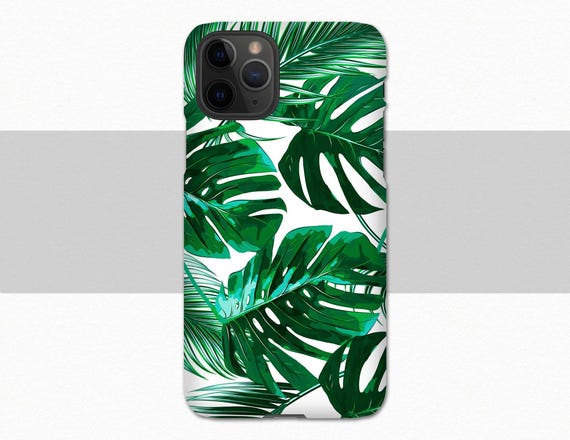 Tropical Leaves iPhone 11 Pro Max Case Green Leaves iPhone 11 Case iPhone 11 Pro Case New iPhone 11 Phone Case Summer Palm Banana Leaves