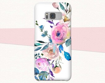 Flower Galaxy S8 Case, Floral Samsung Galaxy S7 S6 S9 Plus, Galaxy A5 Case, A3 Case, Galaxy S8 Phone Case, Flower Samsung Galaxy S8 Plus, S9