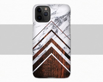 Wood iPhone 12 Case Chevrons iPhone 11 Pro Max Phone Case Marble iPhone 13 Pro Case for New iPhone Geometric Faux Wood iPhone Case 8 X SE