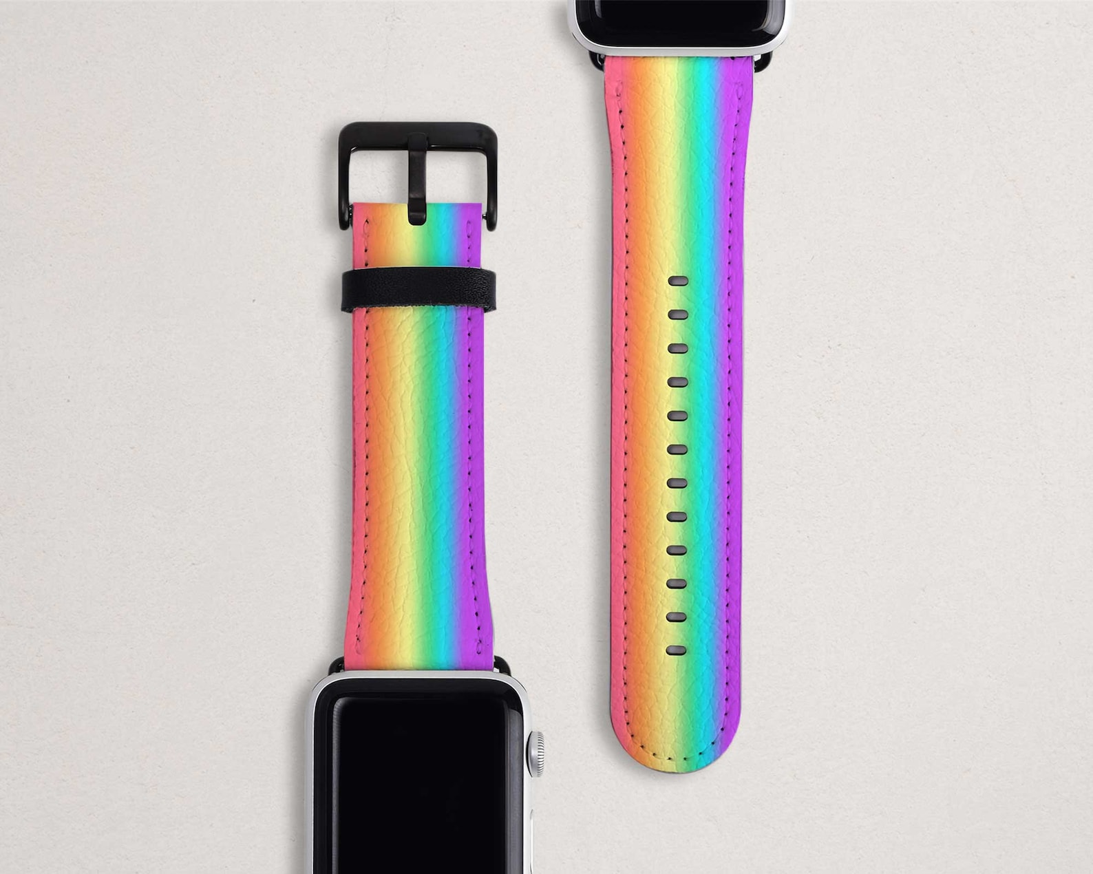 Rainbow LGBTQ Pride Apple Watch Band Strap Iwatch Band Love Etsy