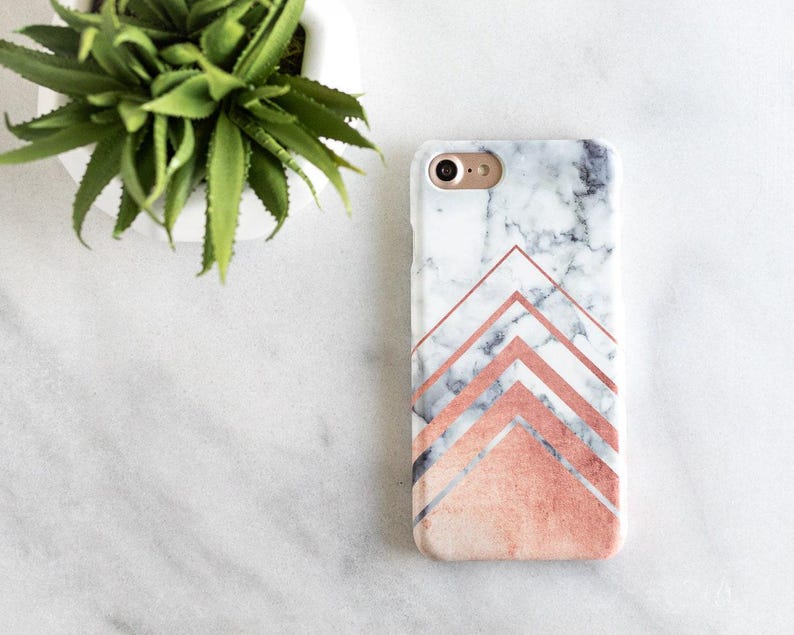 Rose Gold Google Pixel Case, Marble Pixel 2 Case, Marble Pixel XL Case, Pixel XL 2 Phone Case, Geometric Pixel Case, Rose Gold Marble Pixel image 1