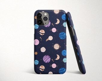 Navy Blue Celestial Planets iPhone 11 Case for iPhone 12 Pro Max Cover Apple iPhone XR X XS Max 8 Plus 7 Plus SE2 12 Mini 6S 6 12 11 Pro