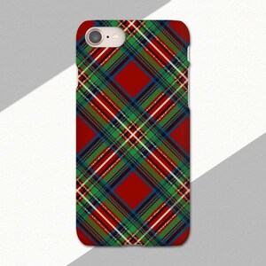 Karierte Handyhülle Urlaub iPhone 12 Hülle Rot und Grün Weihnachten kariert iPhone 11 Pro XR 12 Pro Max XS 8 7 SE Galaxy S9 S20 S10 Plus Pixel 4 Bild 1