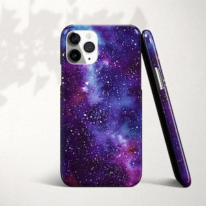 Purple Galaxy S21 Phone Case Galaxy S20 Outer Space Galaxy S8 S10 Plus Case Note 9 Case Galaxy Note 9 Purple Stars Galaxy S9 Case for Galaxy