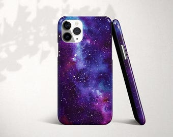 Capa roxa para celular Samsung Galaxy S26 S25 S24 FE S23 Plus Ultra S22 S21 S20, estampa espacial celestial, resistente.