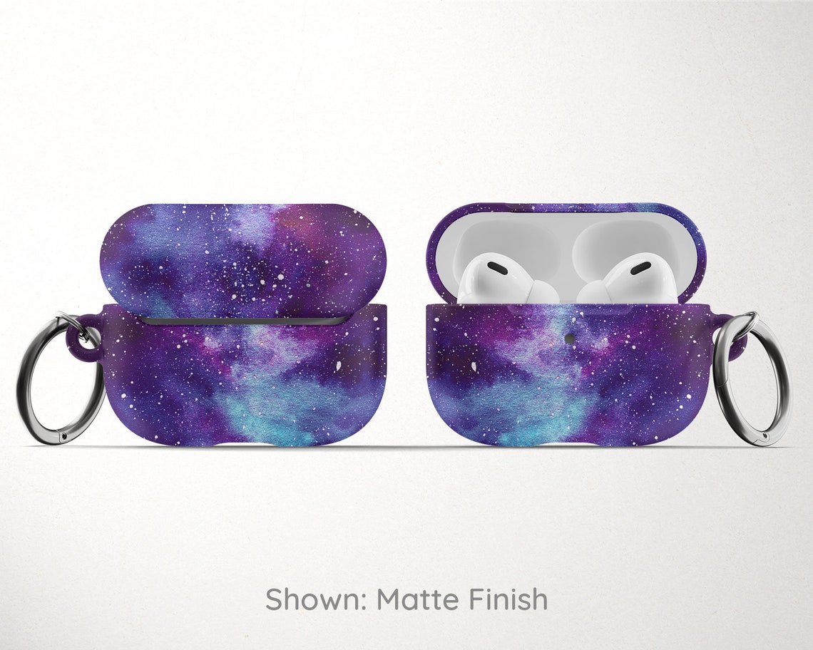 Purple Outer Space Airpod Case for Airpods Pro Hard Cover With Etsy