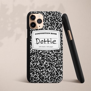 Composition Notebook Custom Name Samsung Galaxy Case S21 Plus S8 Galaxy S10 Case S20 FE S9 Plus Case Personalized Custom S10E Note 10 20