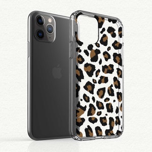 Leopard Print Clear Case For Samsung Galaxy S24 Ultra S23 Plus S22 S21 S20 S10 S20FE S10E Pixel 6 Fun Phone Case With Cheetah Animal Pattern image 3