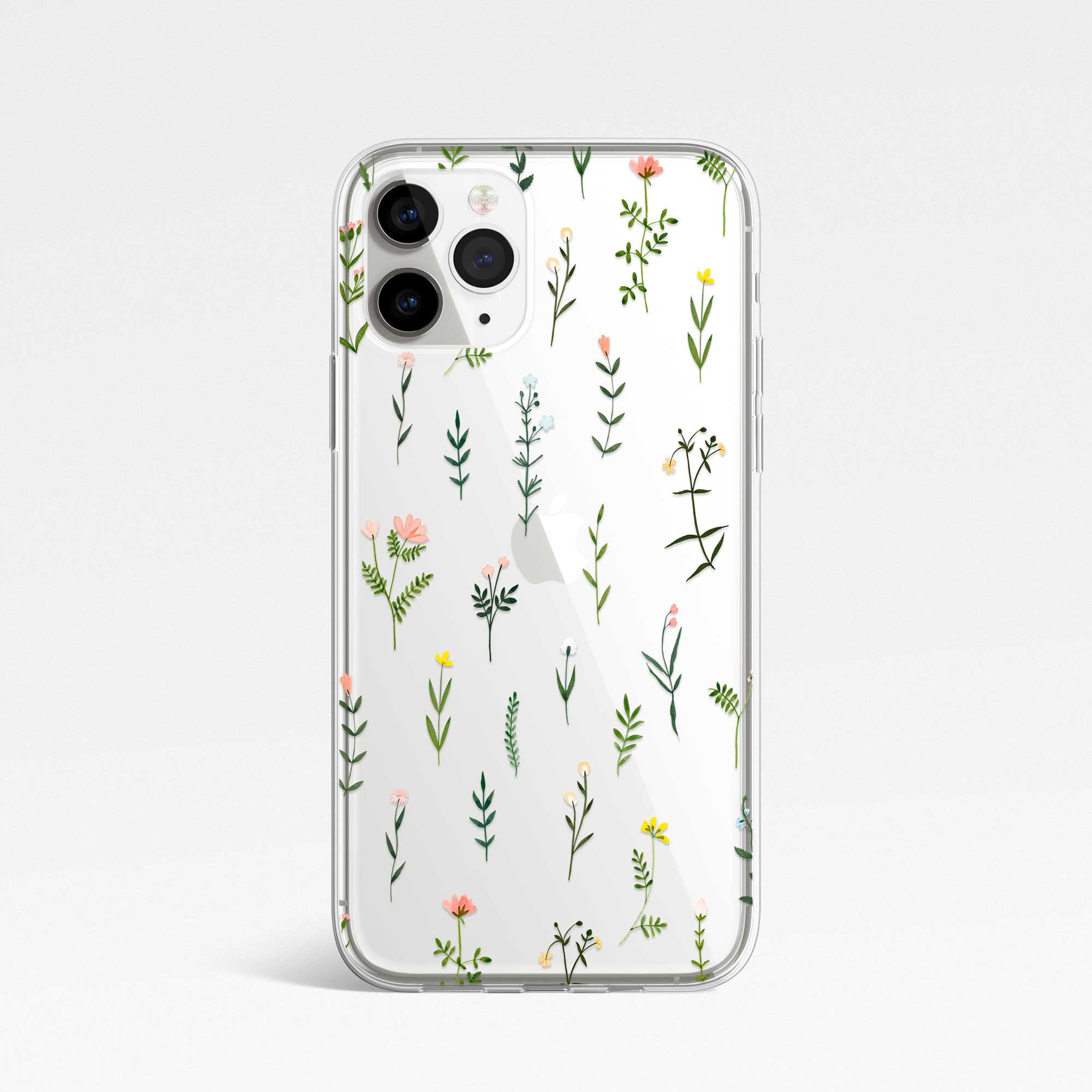 IPhone 12 Pro Clear Case Flowers iPhone 11 Caso Floral iPhone Etsy