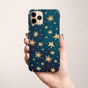 Google Pixel Case with Stars Blue Green Google Pixel 10 Pro 9 8 Pro 7 6 XL Teal Celestial Star image 3