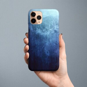 Blue Ombre Grunge Phone Case for Google Pixel 10 9 8 Pro 7 6 XL Tough Case for Guys Gift for Him image 2