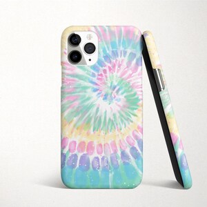 Rainbow Tie Dye Phone Case for Samsung Galaxy S25 S24 FE S23 Plus Ultra S22 S21 S20 Spiral Pattern image 4