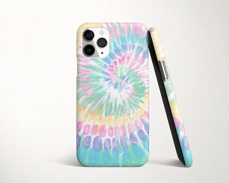 Rainbow Tie Dye Phone Case for Samsung Galaxy S25 S24 FE S23 Plus Ultra S22 S21 S20 Spiral Pattern image 4